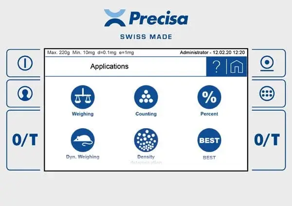 Precisa PT 620M SCS Dokunmatik Hassas Terazi | 620 g / 0,001 g