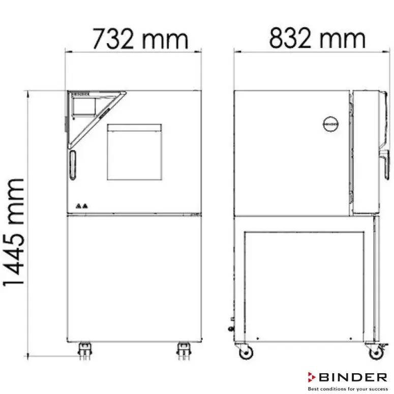 Binder Klimatik Test Kabini MKF 56 - 60 Litre -40°C / +180°C - 10 % / 98 % Rh