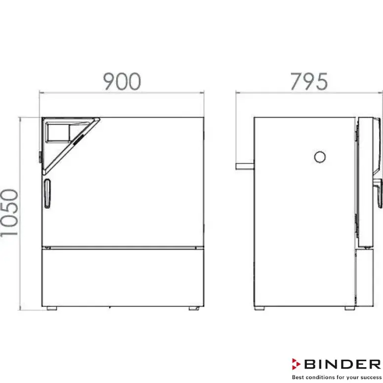 Binder İklimlendirme Test Kabini KMF 115-102 Litre -10°C / +100°C / 10 % - 98 % Rh
