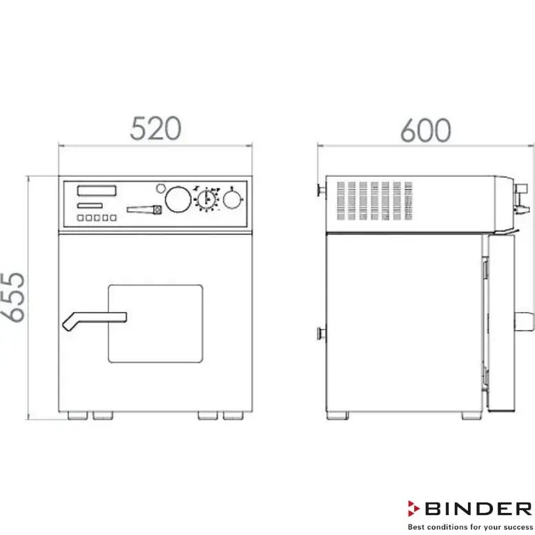Binder  VD 23 Vakum Etüv 23 Litre +15°C / +200°C ( Yanıcı Olmayan Solventler İçin )