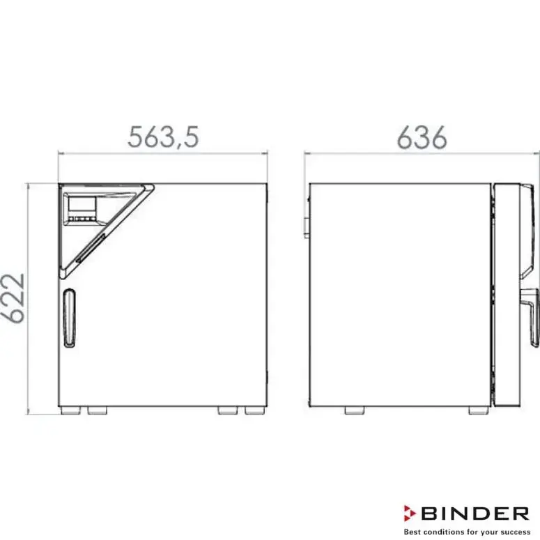 Binder  Fan Hız Ayarlı 60 Litre Etüv ( Kuru Hava Sterilizatörü ) +10°C/ +300°C - FP 56