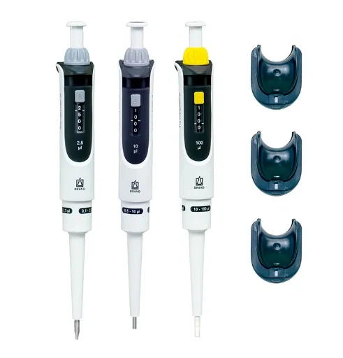 Brand Standart Transferpette ® S 0,5-10 µl , 10-100 µl, 100-1000 µl Ayarlanabilir Otomatik Pipet Seti ve Askı