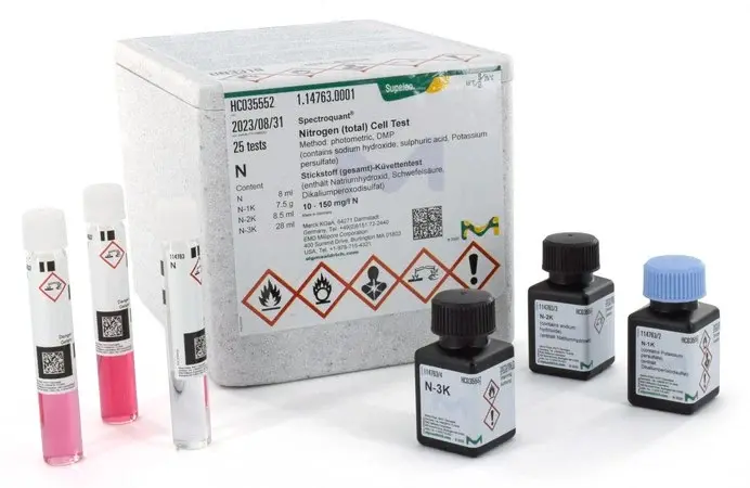 Merck 114763 Toplam Azot Küvet Testi | 0,5–15 mg/L N
