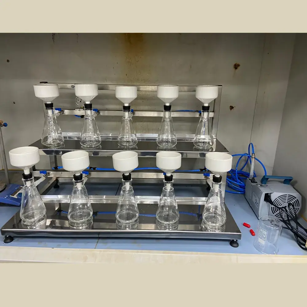 VF-10 Vakumlu Çamur Süzme Seti - 10’lu Filtrasyon Sistemi