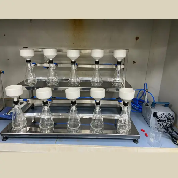 VF-10 Vakumlu Çamur Süzme Seti - 10’lu Filtrasyon Sistemi