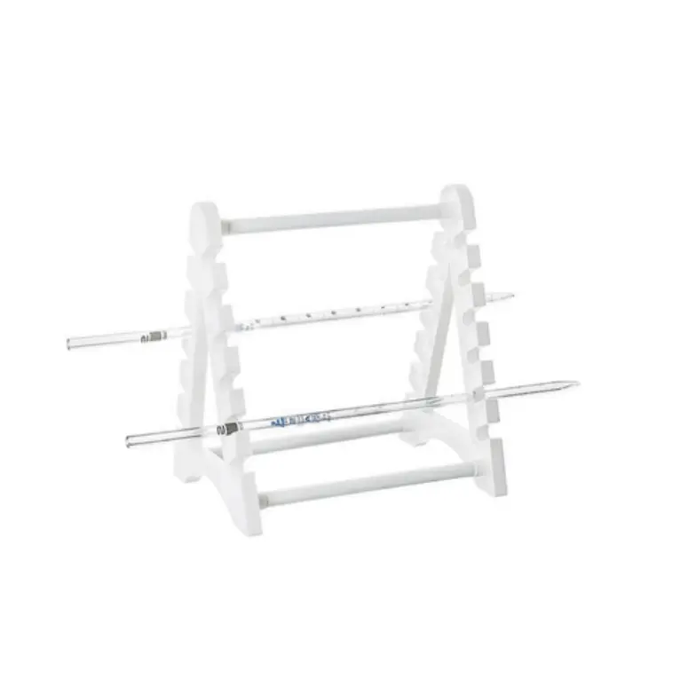 Plastik Pipet Standı, Yatay Tip - 12'li Kapasite (200mm ve Üzeri Pipetler İçin)