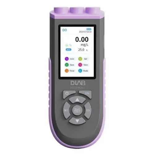DLAB DPCD10 Taşınabilir pH, ORP, Tuzluluk, İletkenlik, Direnç, TDS, DO Ve Sıcaklık Ölçer Polarografik Tip