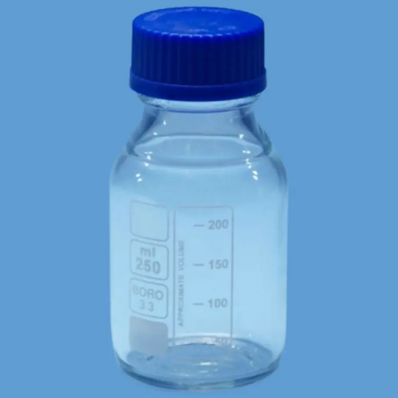 Şeffaf Cam Otoklav Şişesi | GL45 | 100 mL–20 L