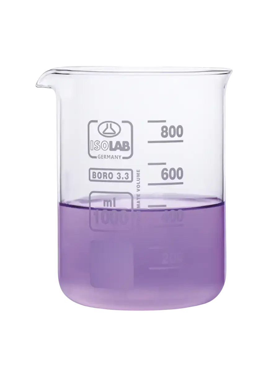 ISOLAB Beher - Cam - Kısa Form - 250 mL