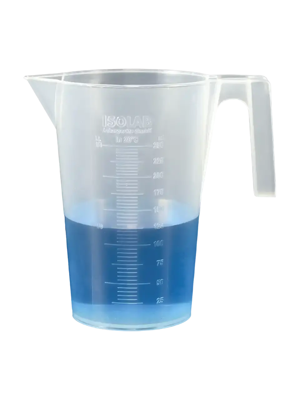 ISOLAB Beher - Kulplu - P.P - Kısa Form - Kabartma Skala - 250 mL