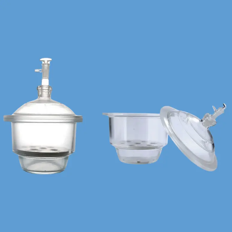 Desikatör, Vakumlu - Cam Musluklu / ISO & DIN Standartlarında