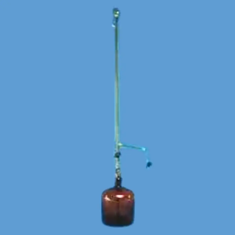 S&H Amber Çift Cam Musluklu Otomatik Büret | 10–50 mL