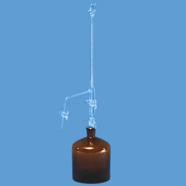 S&H Çift Cam Musluklu Otomatik Büret | 10–100 mL