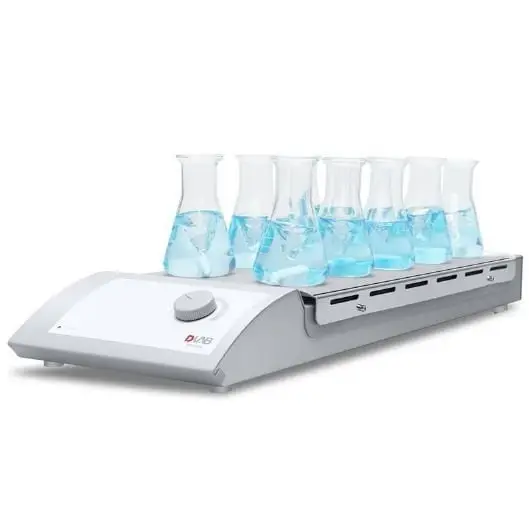 DLab MS-M-S10 10'lu Çoklu Manyetik Karıştırıcı | Isıtmasız | 1100 rpm