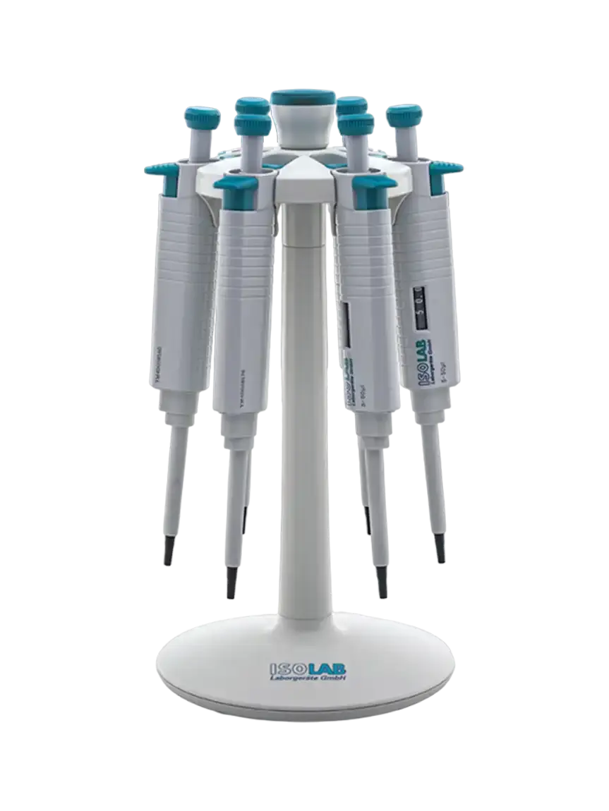 ISOLAB Mikropipet Standı | Karosel Tip | 6 Pipet Kapasiteli
