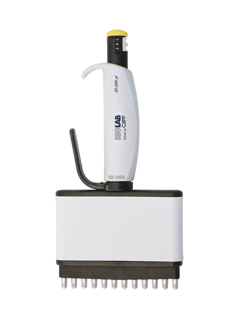 ISOLAB Otomatik Pipet 8 Kanal Araştırma Amaçlı | 20–200 μL