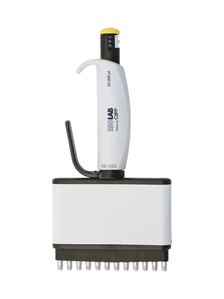 ISOLAB Otomatik Pipet 8 Kanal Araştırma Amaçlı | 20–200 μL