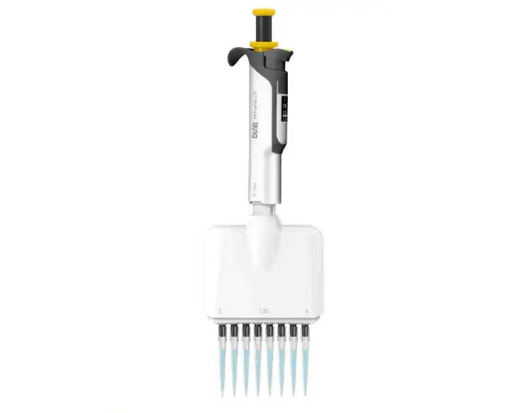 DLAB HiPette 8 Kanallı Ayarlanabilir Mikropipet | 20–200 µL