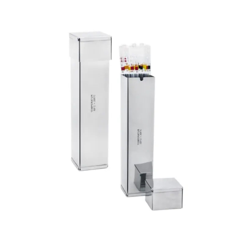 ISOLAB Pipet Kutusu Paslanmaz Çelik | 70 × 70 × 210 mm