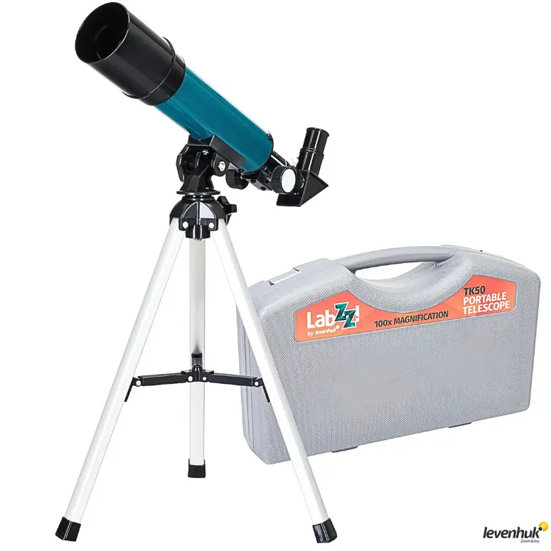LEVENHUK LabZZ TK50 Teleskop | 50 mm Objektif | Taşıma Çantalı