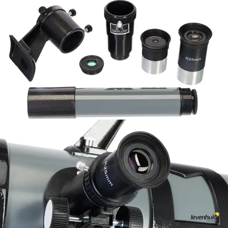 LEVENHUK Blitz 80s PLUS Teleskop | 80 mm Objektif | Ekvatoral Kundak