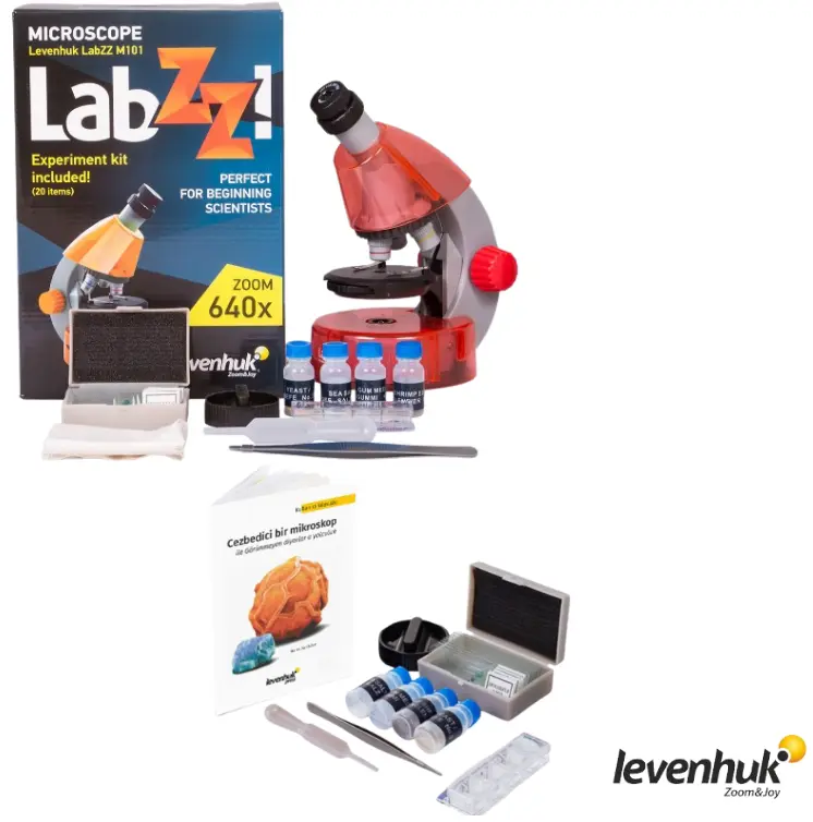 LEVENHUK LabZZ M101 Azur Çocuk Mikroskobu | 40–640×