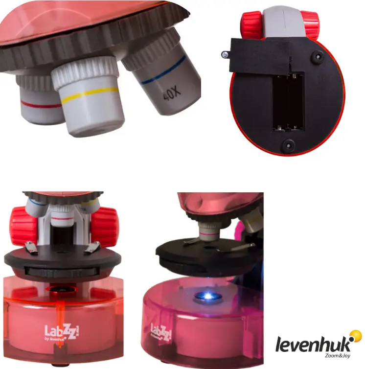 LEVENHUK LabZZ M101 Azur Çocuk Mikroskobu | 40–640×