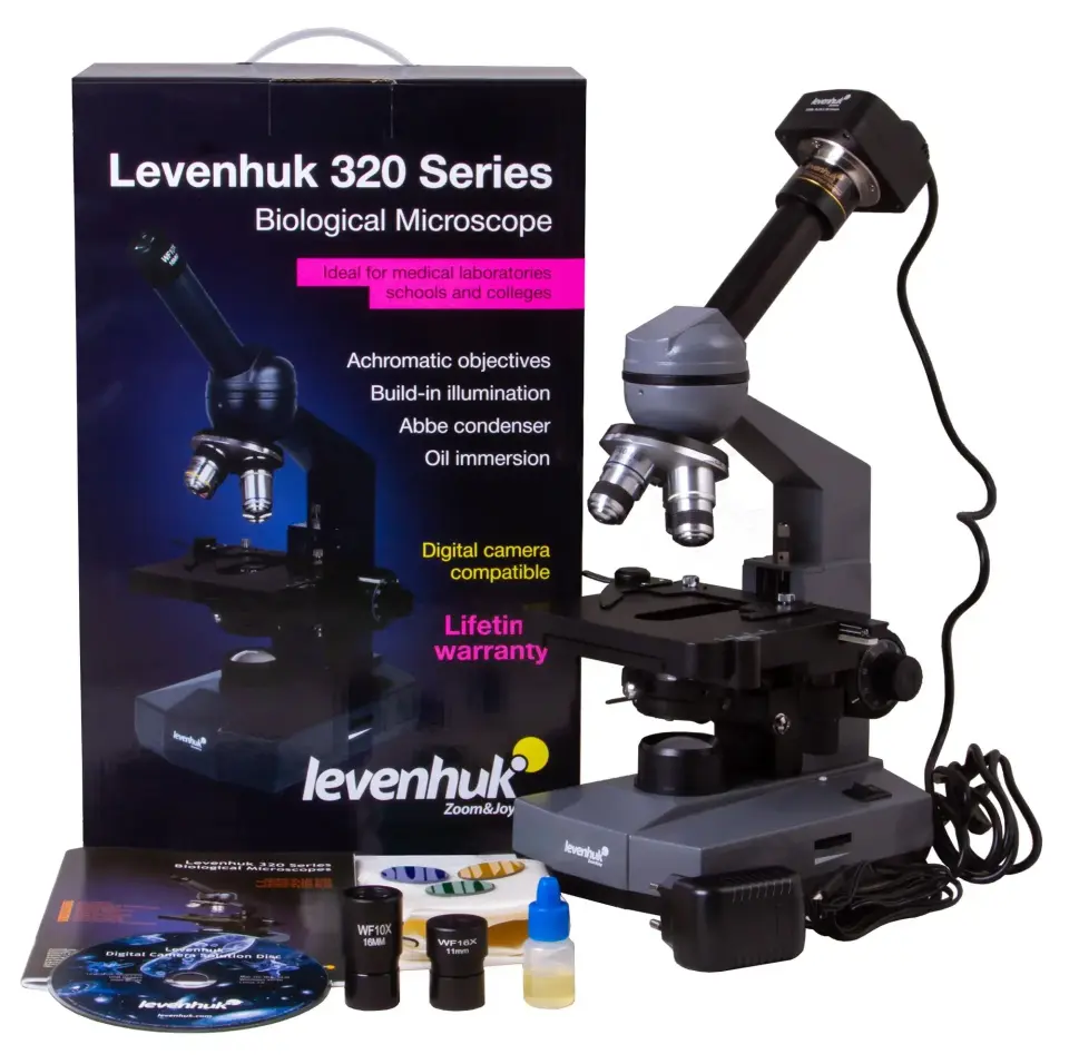LEVENHUK D320L PLUS 3,1 MP Dijital Monoküler Mikroskop | 40–1600×