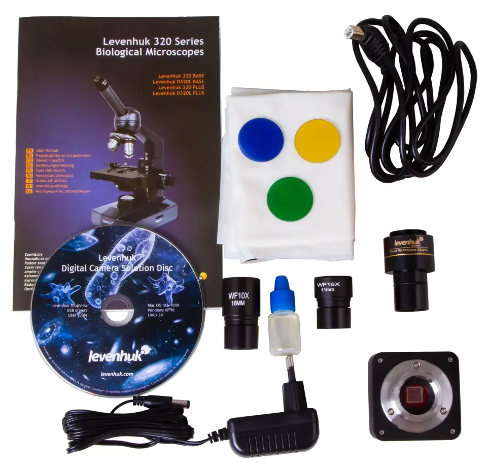 LEVENHUK D320L PLUS 3,1 MP Dijital Monoküler Mikroskop | 40–1600×