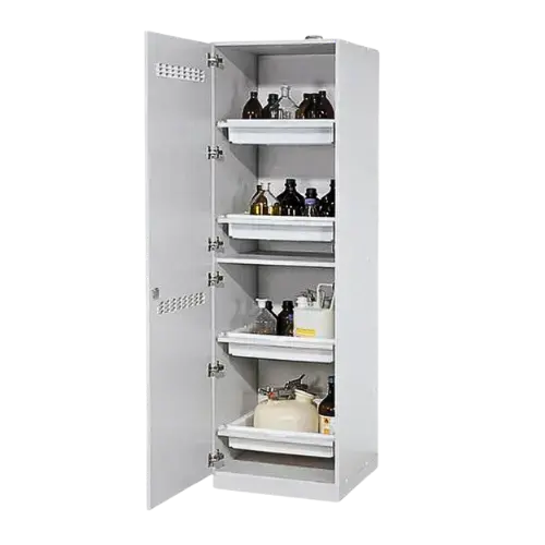 Kimyasal Saklama Dolabı | 1200x600x1950 mm | Korozif Madde Uygunluğu