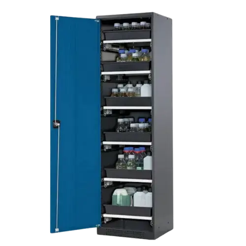 Kimyasal Saklama Dolabı | 900x600x1950 mm | Asit ve Baz Uygunluğu