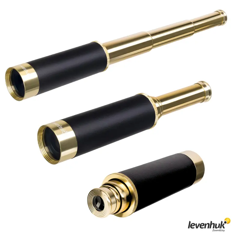 LEVENHUK Spyglass SG2 Pirinç Gözlem Teleskopu | 12×30