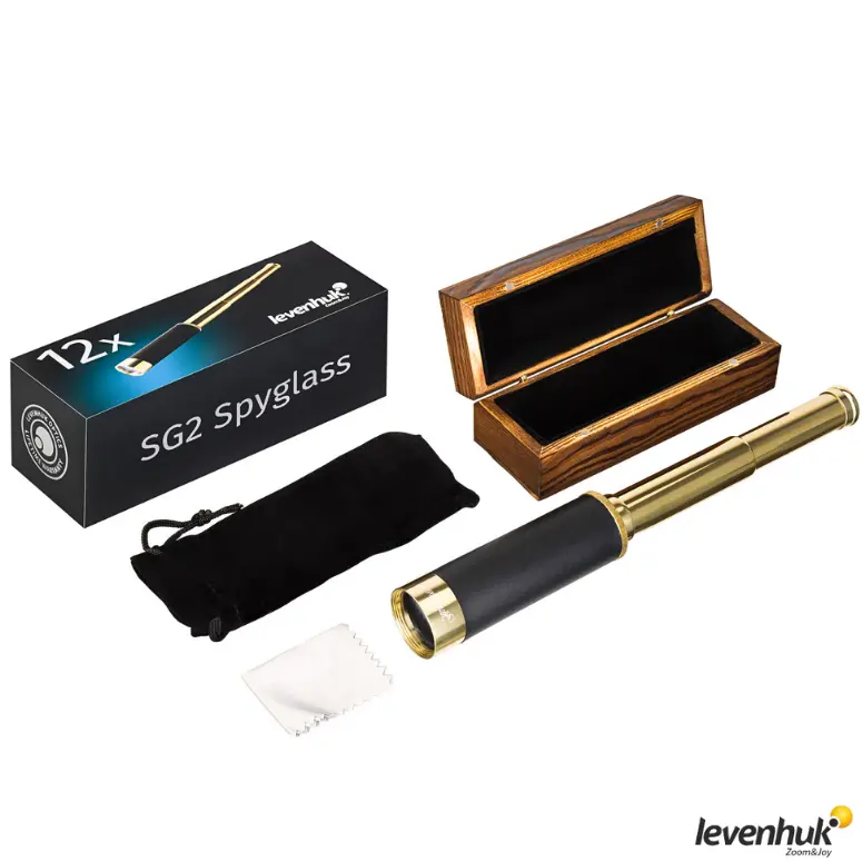 LEVENHUK Spyglass SG2 Pirinç Gözlem Teleskopu | 12×30