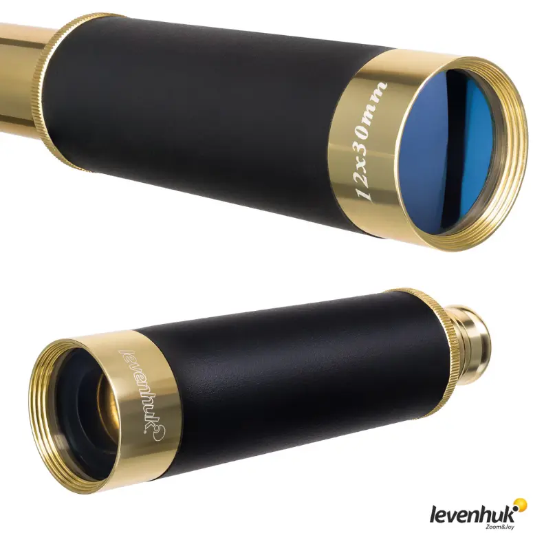 LEVENHUK Spyglass SG2 Pirinç Gözlem Teleskopu | 12×30