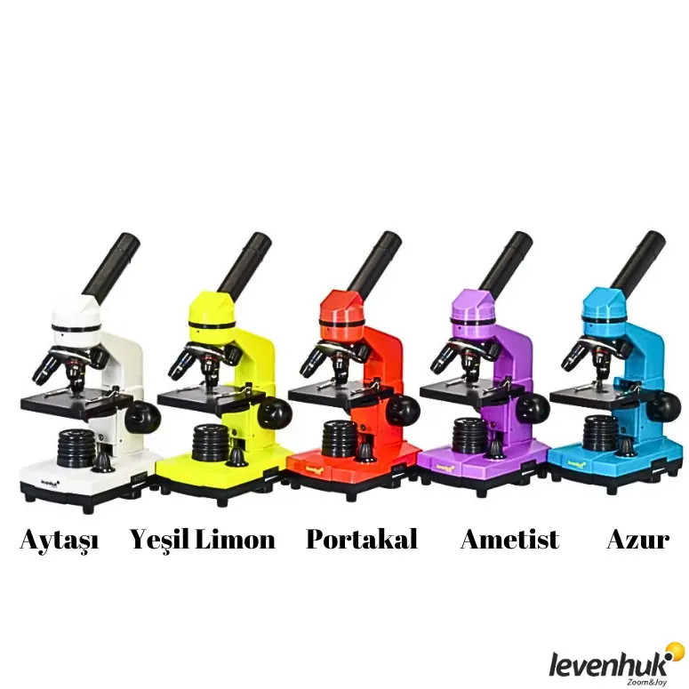 LEVENHUK Rainbow 2L PLUS Biyolojik Mikroskop | 64–640× Renk Seçenekli