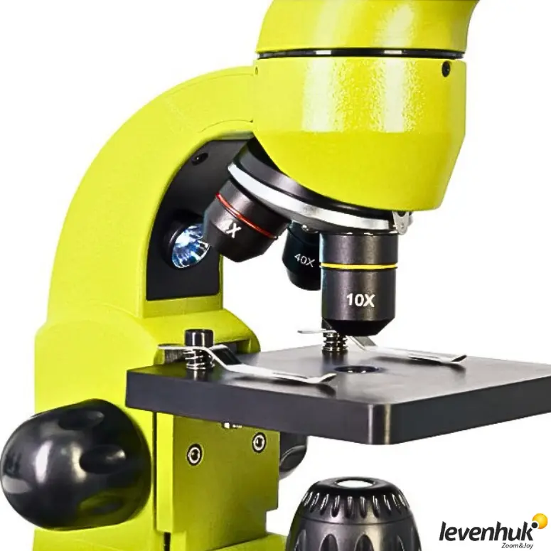 LEVENHUK Rainbow 50L PLUS Biyolojik Mikroskop | 64–1280× Lime