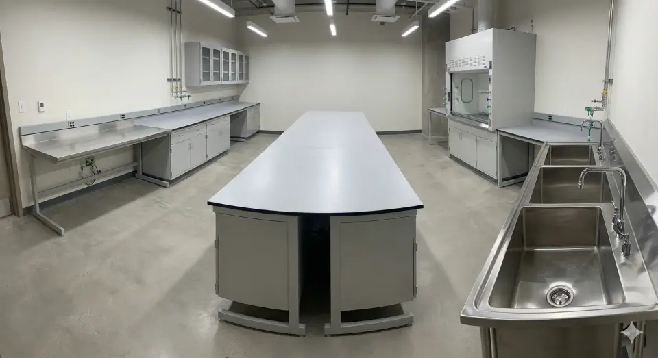 Duvar ve Ada Tipi Laboratuvar Tezgâh Sistemleri | Projeye Özel