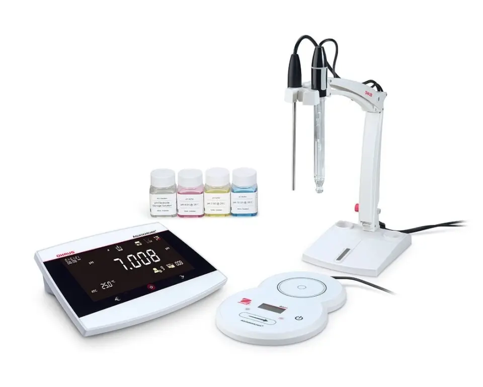 OHAUS AquaSearcher a-AB41PH-F Masa Tipi pH Metre Seti | AS20 Karıştırıcılı