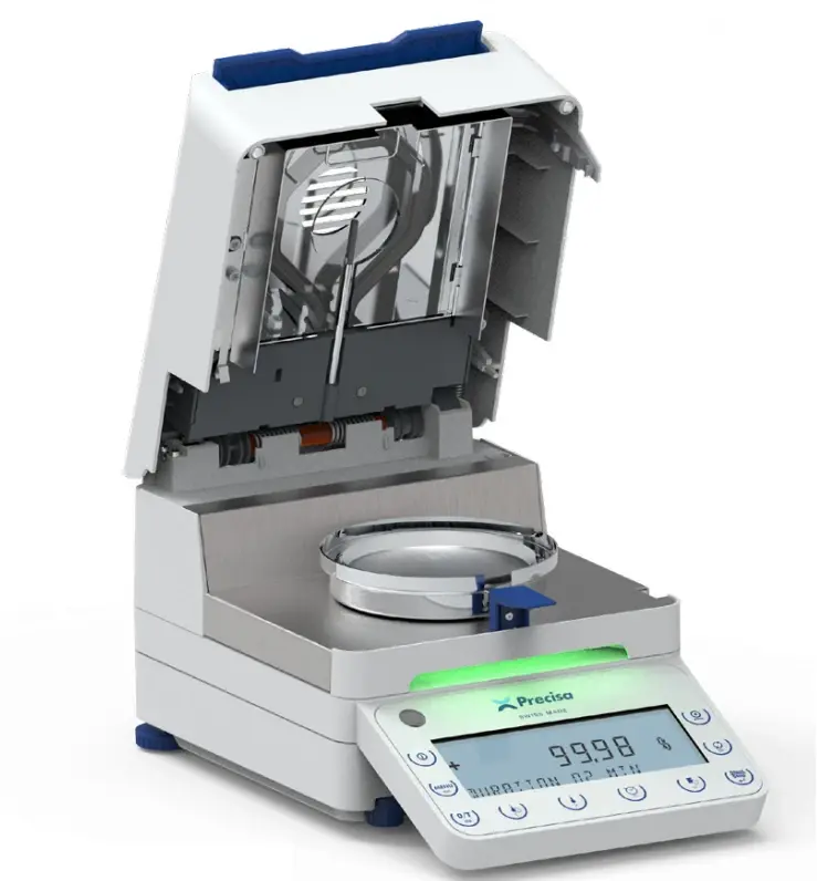 Precisa PBM 60 Nem Tayin Cihazı | 124 g | 1 mg / %0,01 | 50–230°C | Halojen / IR | PHASTbloc®