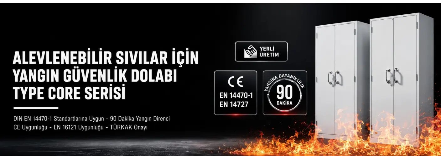 Yangına dayanıklı laboratuvar dolapları